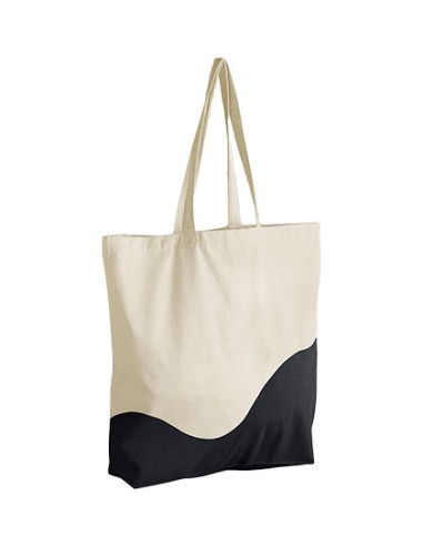 WES-W235-Organic Cotton Wave Print Maxi Bag